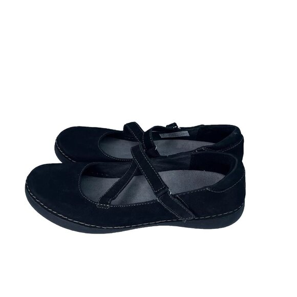 Vionic Juide Black Suede Slip-On Low Wedge Heel Mary Jane Size US 8 - Picture 4 of 7